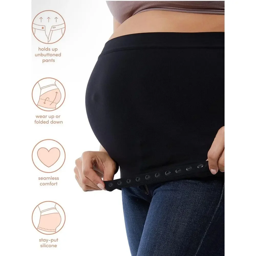 Ingrid & Isabel BellaBand Maternity Jeans/Pants Extender,‎ Black Size 1 NEW